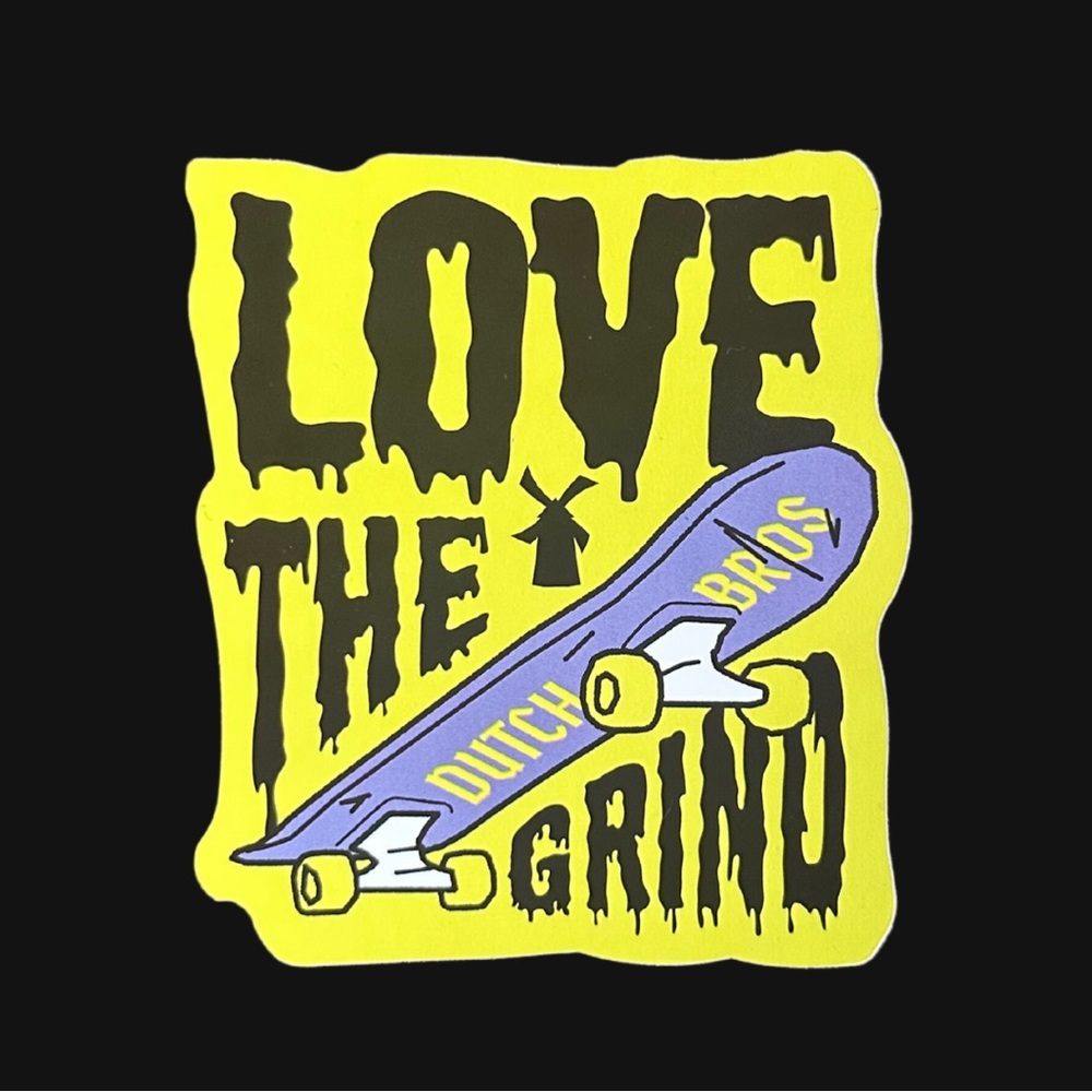 Dutch Bros September 2023 Love The Grind Sticker